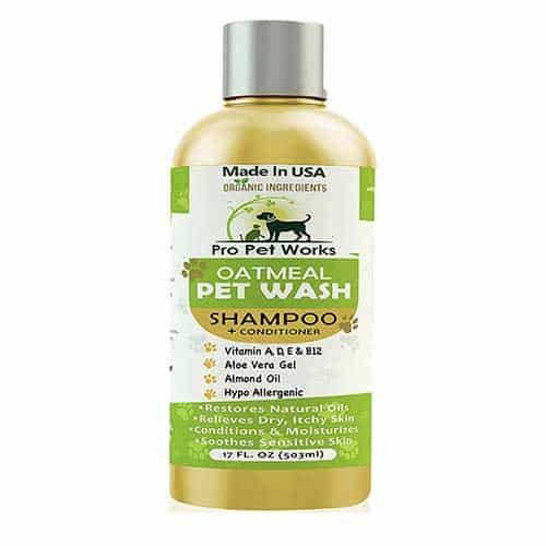 pro pet works orgnanic dog shampoo bottle